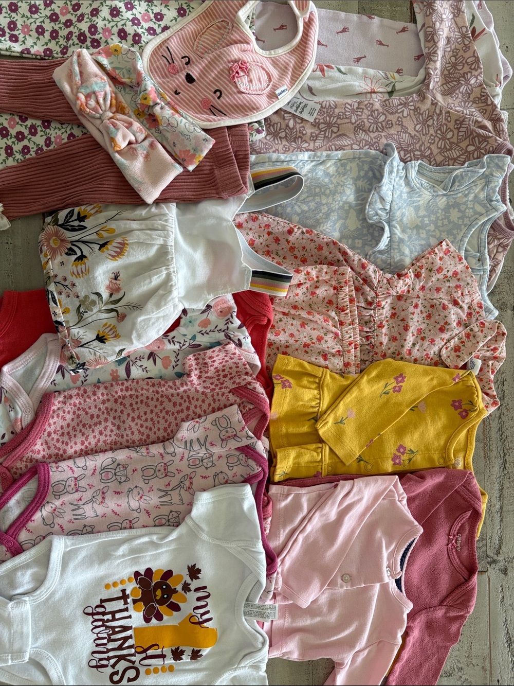 Carter’s 20 Piece 3-6 Months Baby Girl Capsule Wardrobe Bundle